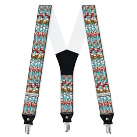 Bretele pantaloni personalizate, model cadouri de la Mos Craciun